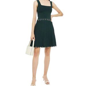 NWT SANDRO Amyla embellished stretch-knit skirt set with faux pearl